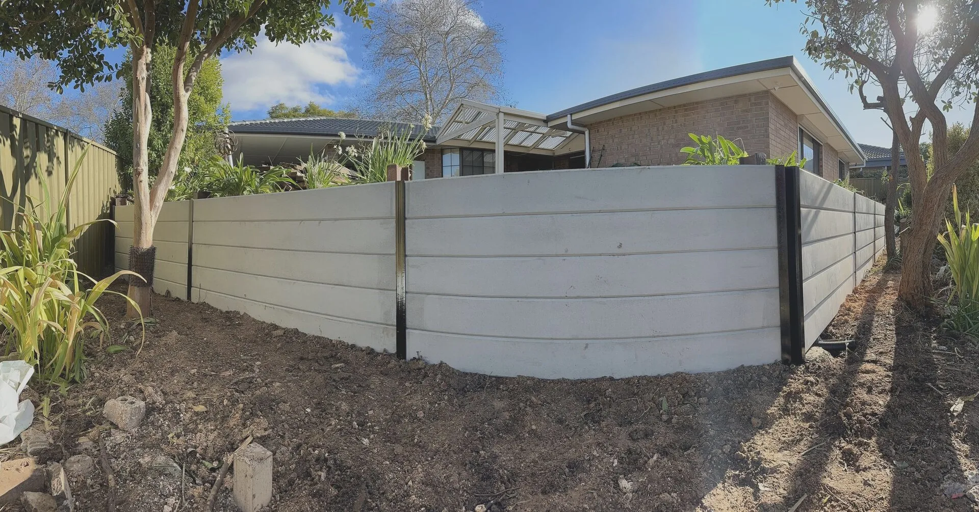 Tiered Retaining Wall